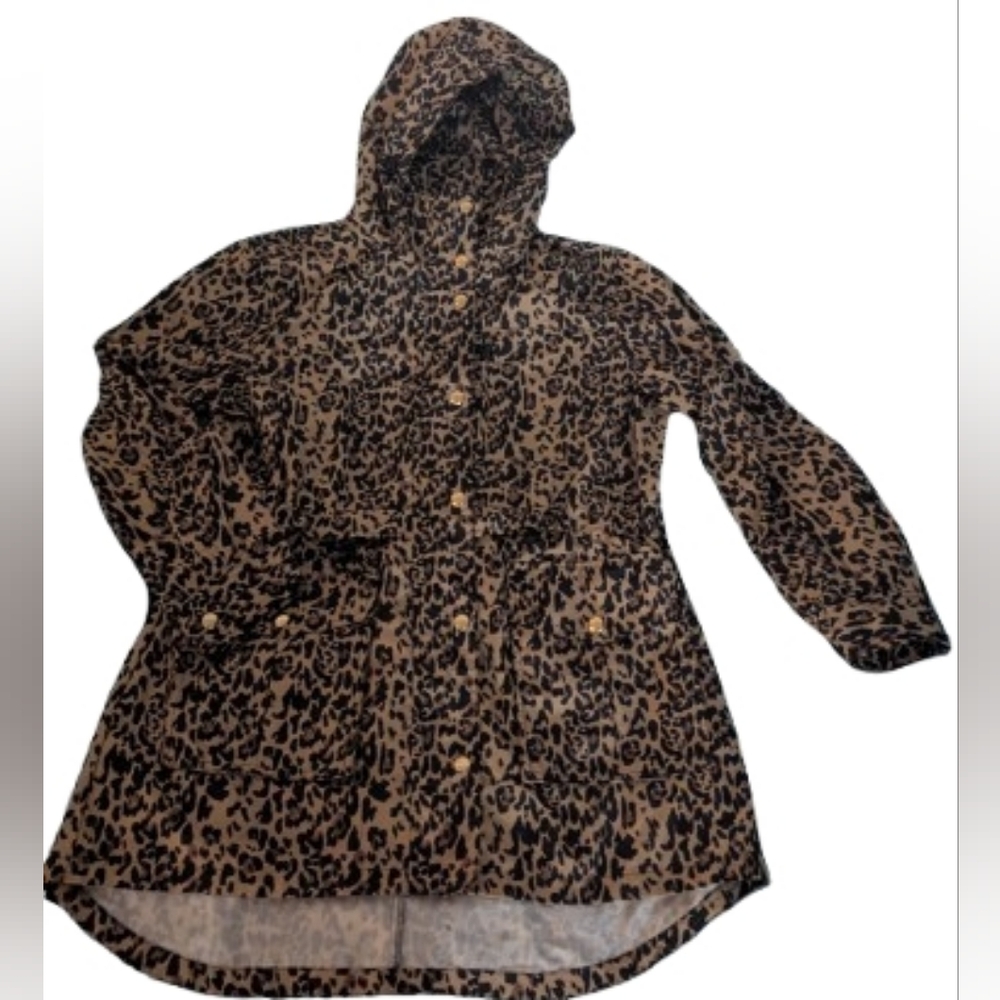 J. Crew Leopard Print Trench Coat